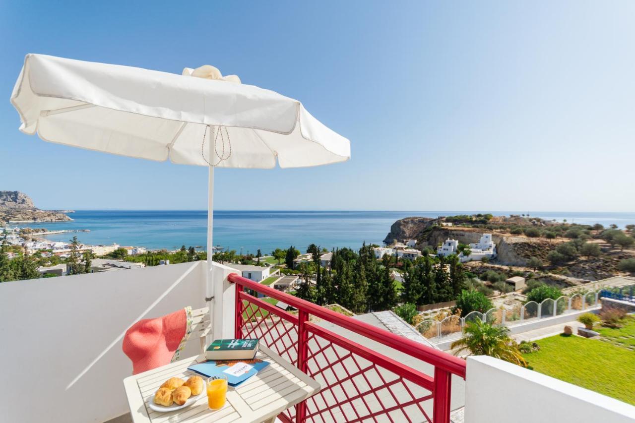Bella Vista Stegna Aparthotel Archangelos  Bagian luar foto